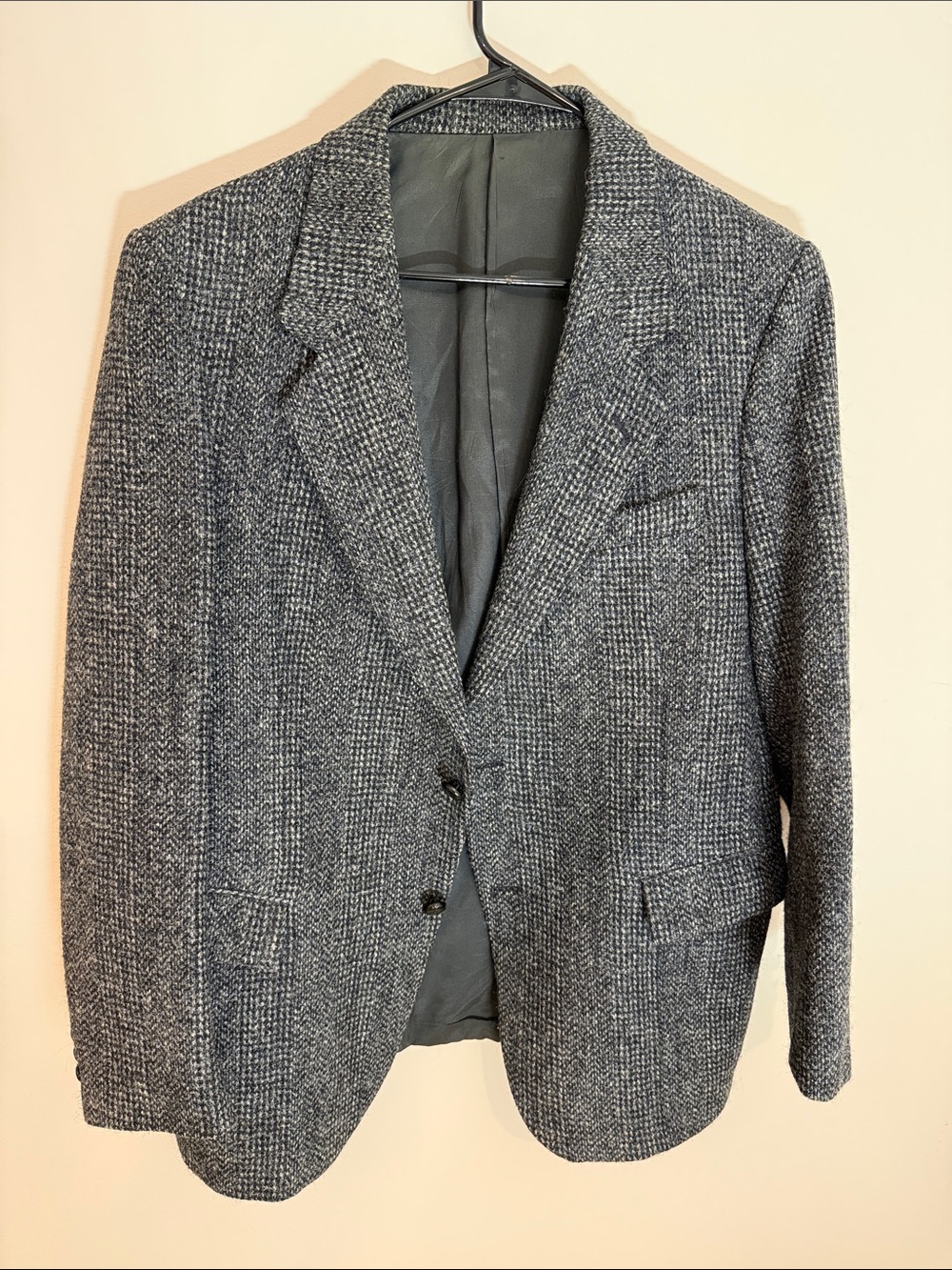 Harris Tweed Grey Herringbone Sport Coat - Classic Tailored Blazer